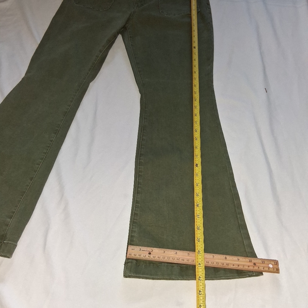 Indigo Poppy Black Textured Fabric Jeans Women Size 14 - Picture 13 of 16